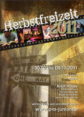 Flyer Herbstfreizeit Knüll 2011